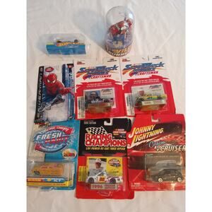 Lot of 8 New Die-Cast Cars – Racing Champions, Hot Wheels, Johnny Lightning